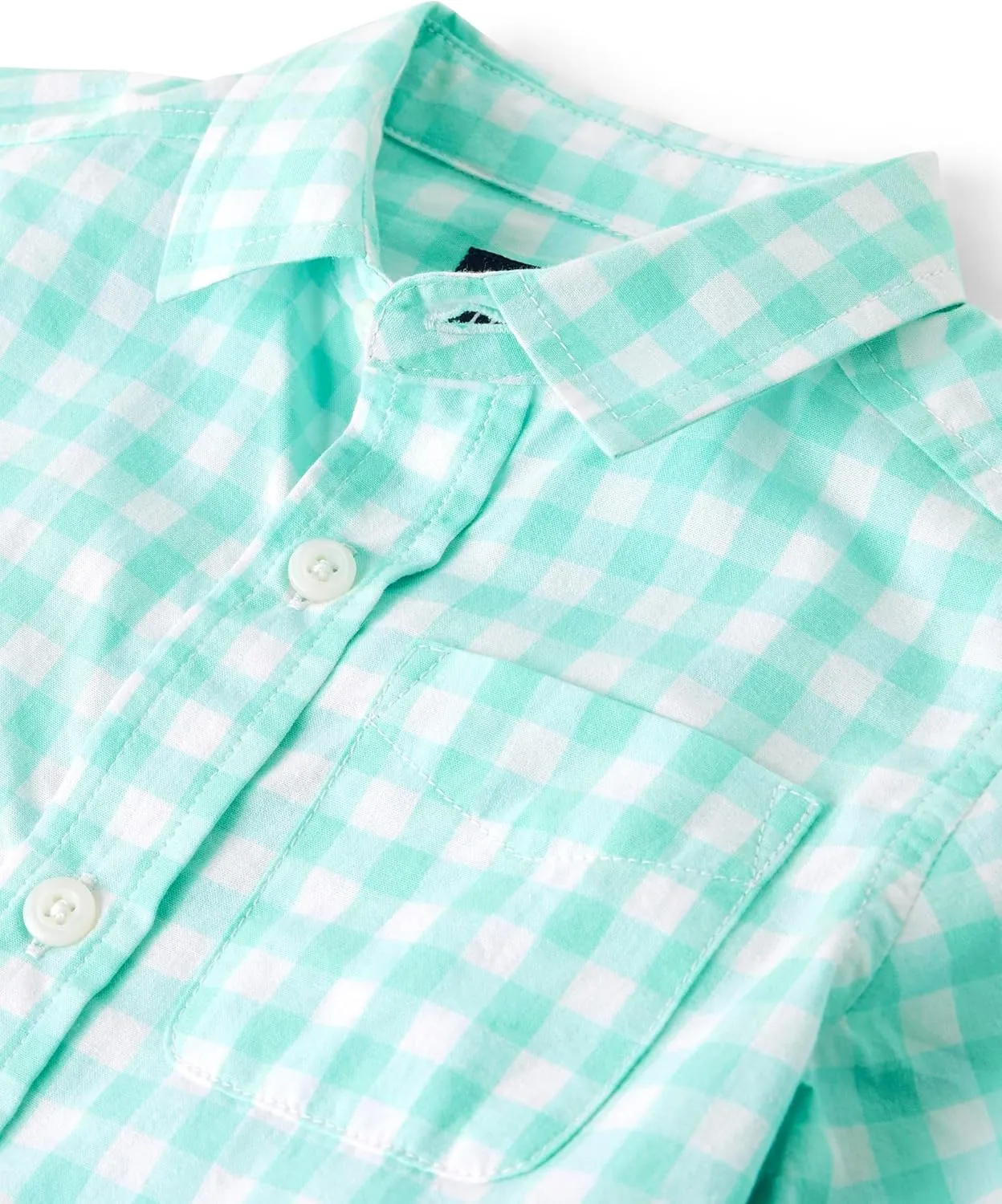 The Children's Place Boys' and Toddler Poplin Long Sleeve Button Down Shirt