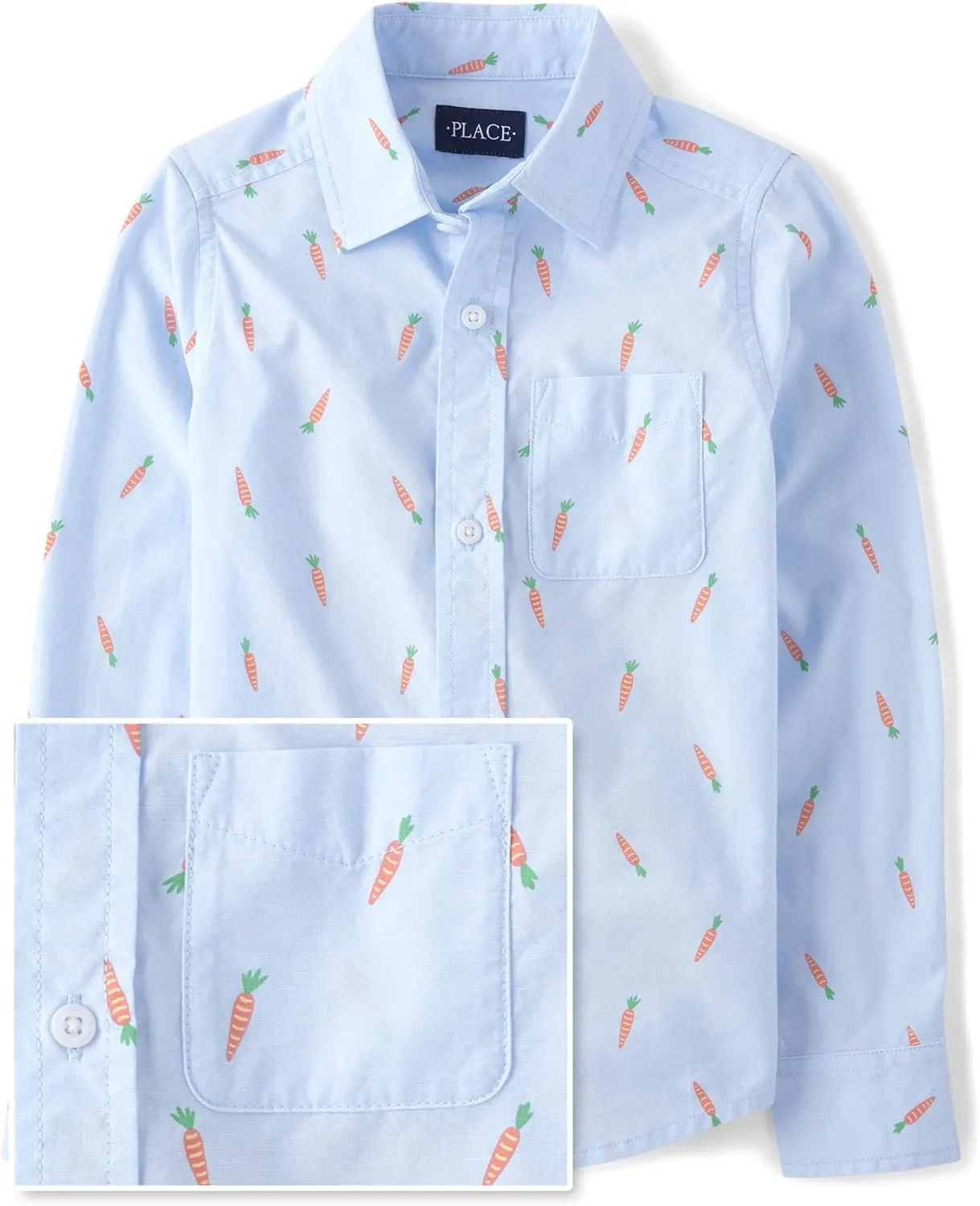 The Children's Place Boy's Long Sleeve Button Down Shirts