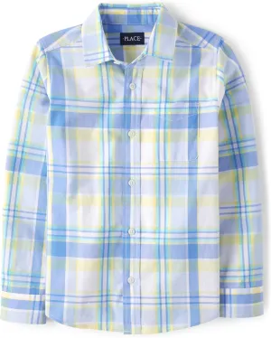 The Children's Place Boy's Long Sleeve Button Down Shirts