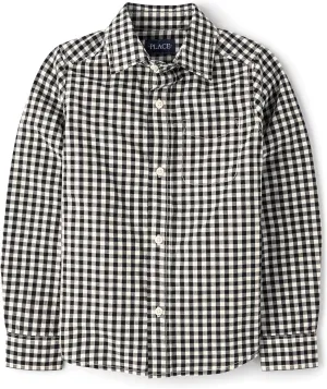 The Children's Place Boy's Long Sleeve Button Down Shirts