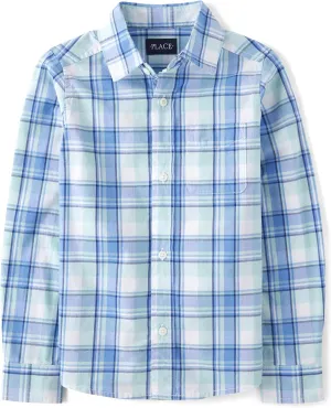 The Children's Place Boy's Long Sleeve Button Down Shirts