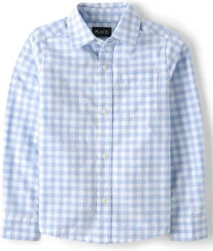 The Children's Place Boy's Long Sleeve Button Down Shirts