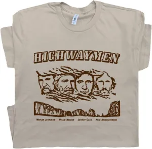 The Highwaymen T Shirt Vintage Country Music Shirts for Men Guys Outlaw Country Shirt Cool Retro Band Graphic Tee