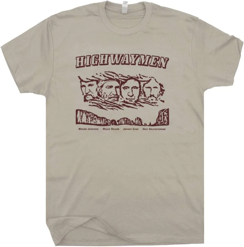 The Highwaymen T Shirt Vintage Country Music Shirts for Men Guys Outlaw Country Shirt Cool Retro Band Graphic Tee