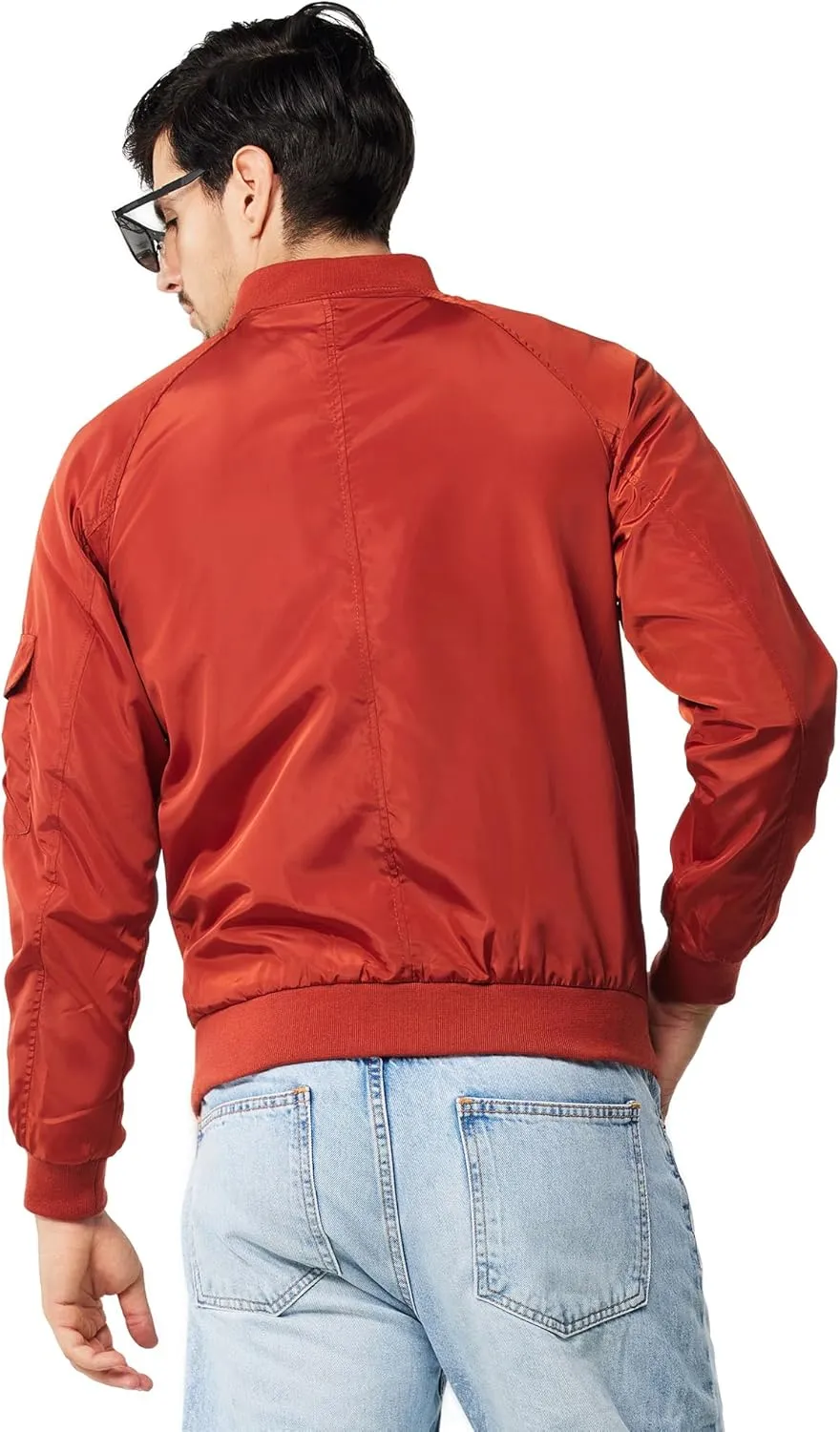 TRATENBY Men Bomber Jacket Lightweight Flight Windbreaker Jacket Spring Fall Mens Jackets