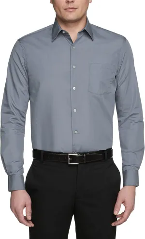 Van Heusen Men's Dress Shirt Regular Fit Poplin Solid