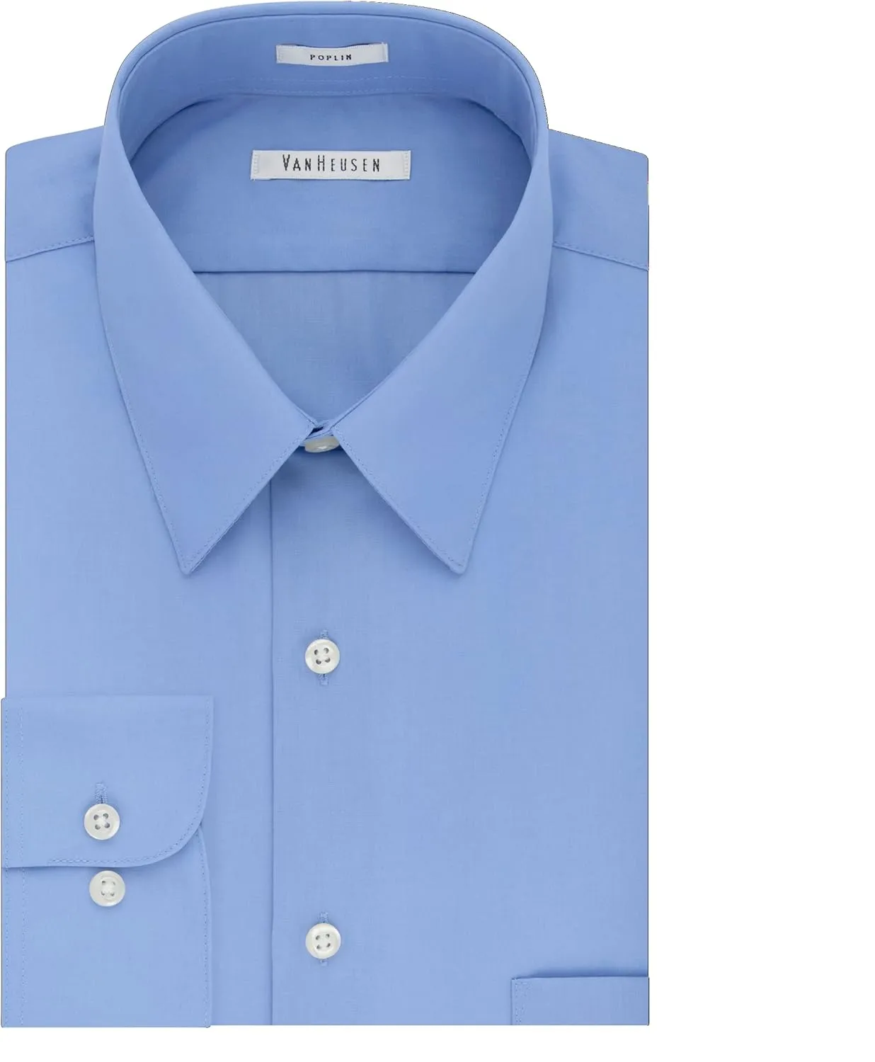 Van Heusen Men's Tall FIT Dress Shirts Poplin