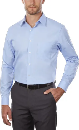 Van Heusen Men's Tall FIT Dress Shirts Poplin