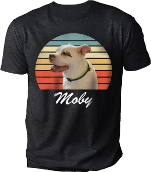 Vintage Retro Photo Shirt, Picture On, Custom Dog Face