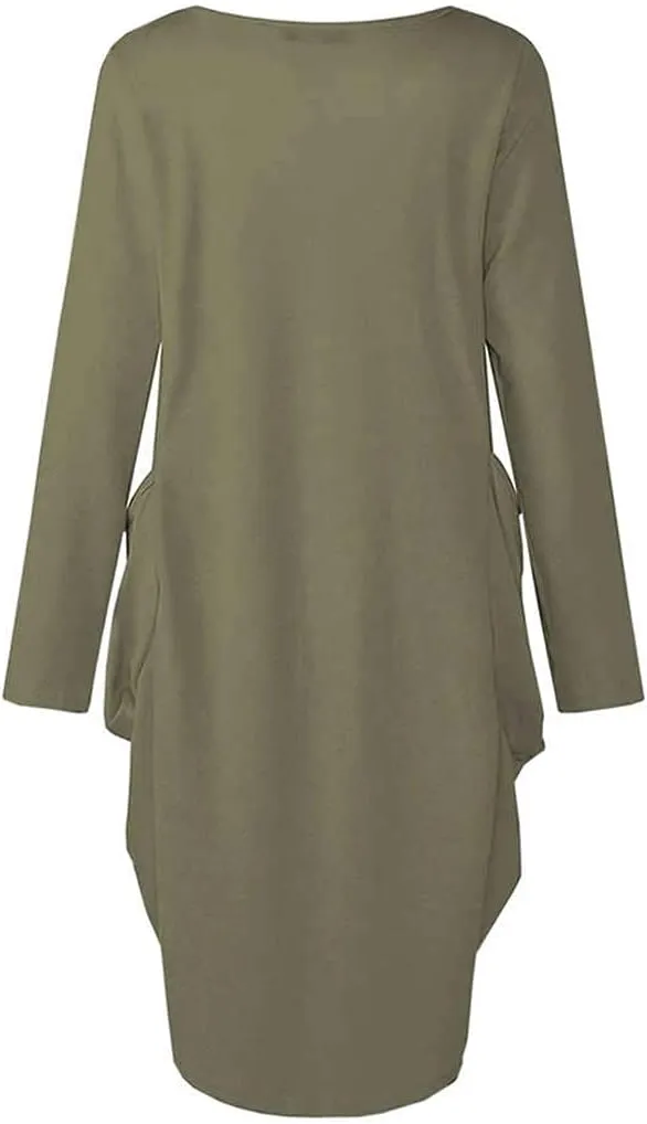 WbJetr Black Woman Beautiful Magic Printed Loose Pocket Oversize Tunic T-Shirt Dress