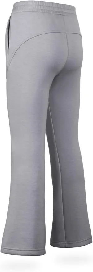 WELAKEN Girls Sweatpants for Casual & Athletic - Kids Flared Pants Bell-Bottom Trousers with Pockets