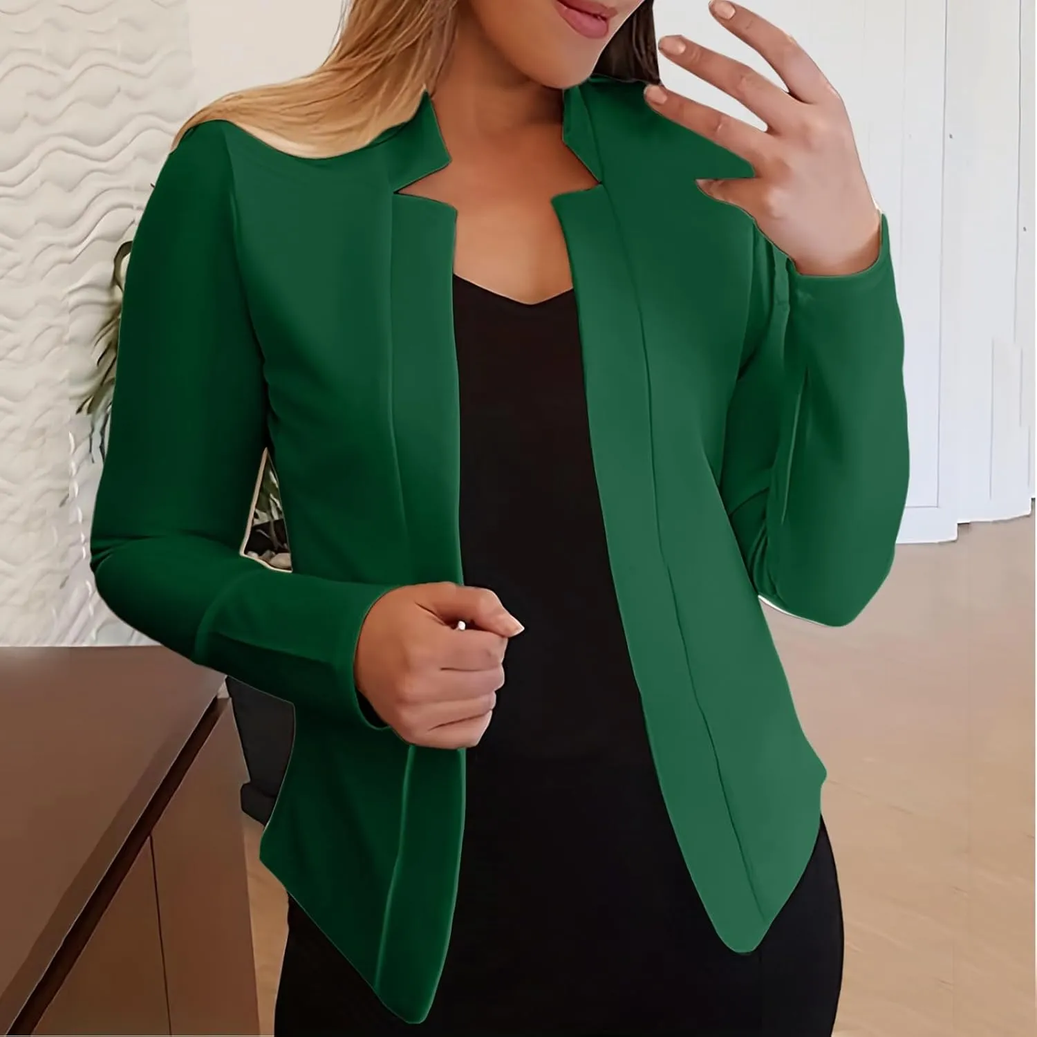 Women Petite Blazer Dressy Casual Work Suit Jackets Cute Croppped Cardigan Lightweight Open Front Short Sport Coats