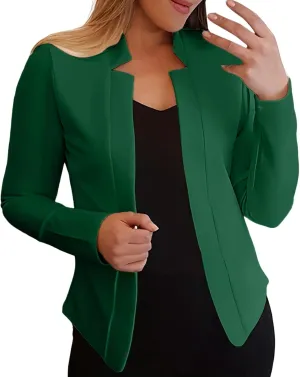 Women Petite Blazer Dressy Casual Work Suit Jackets Cute Croppped Cardigan Lightweight Open Front Short Sport Coats