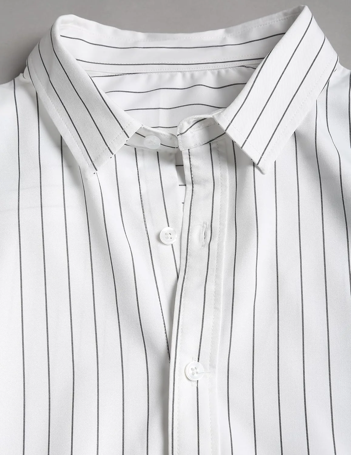 ZAFUL Mens Dress Shirts Slim Fit Button Down Long Sleeve Stretch Collared Shirt Cotton Wrinkle Free Button Up Mens Tops