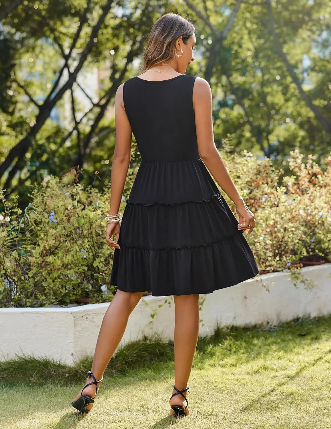 Zeagoo Women's Dress with Pockets Short Sleeve A-Line Dresses for Women 2025